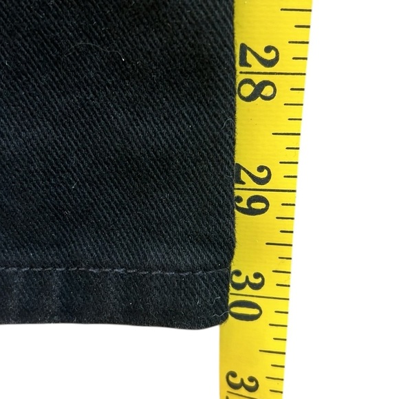 Vintage 90’s Y2K Guess High-Rise Black Denim Jeans Button-Fly Slim Fit USA 26x30 - Picture 10 of 14